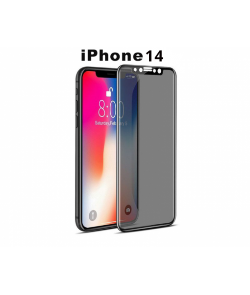 Folie Protectie ecran Apple iPhone 14, Privacy Premium Glass , Full Cover
